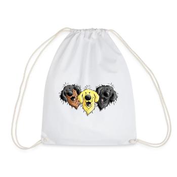 Hovawart Chiens - Sac de sport léger - blanc - Devant