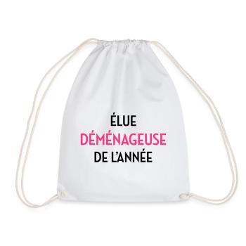 Déménageur / Déménagement / Déménager / Camion - Sac de sport léger - blanc - Devant