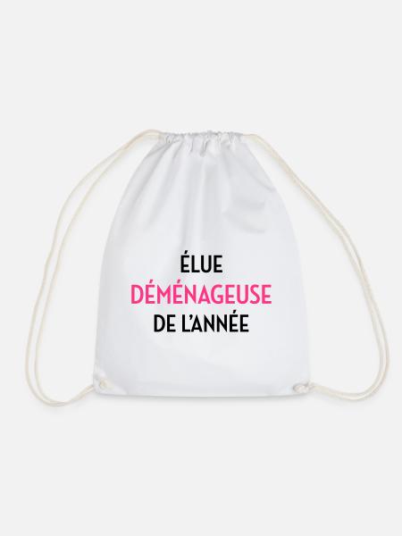 Déménageur / Déménagement / Déménager / Camion - Sac de sport léger - blanc