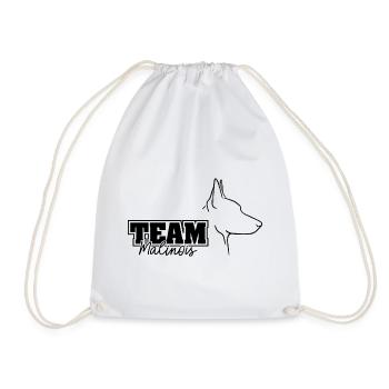 TEAM MALINOIS Hunde Hund Wilsigns IGP Hundesport - Turnbeutel - Weiß - Vorne