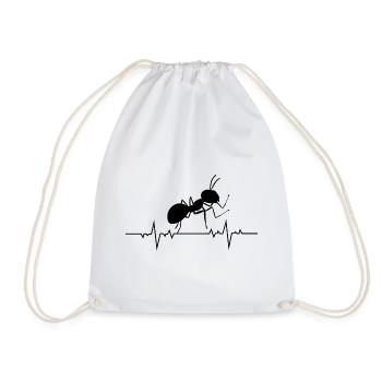 Ant Keeping Keeper Collector Insectes Battements de cœur - Sac de sport léger - blanc - Devant