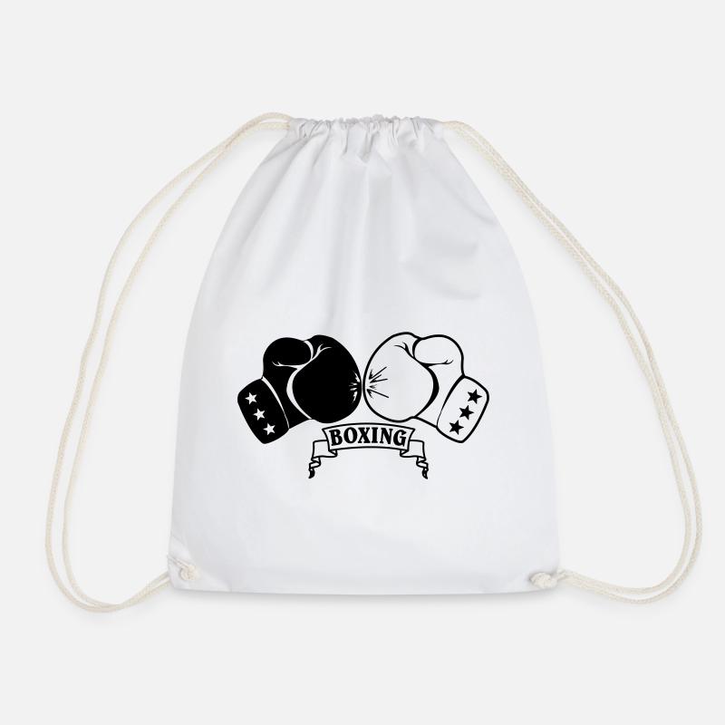 Boxhandschuhe - Turnbeutel - Weiß