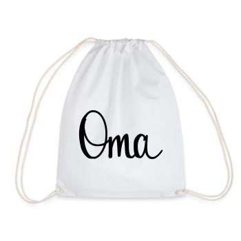 Oma - Turnbeutel - Weiß - Vorne