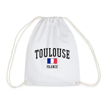 Drapeau Toulouse France - Sac de sport léger - blanc - Devant