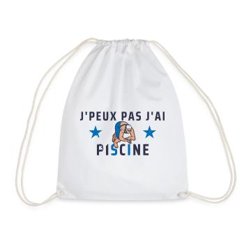 j peux pas j ai piscine - Sac de sport léger - blanc - Devant