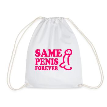 Same penis forever - Turnbeutel - Weiß - Vorne