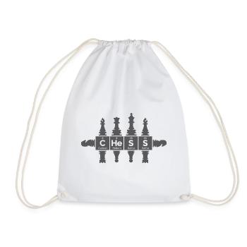 figurines rétro tableau périodique drôle icône logo - Sac de sport léger - blanc - Devant