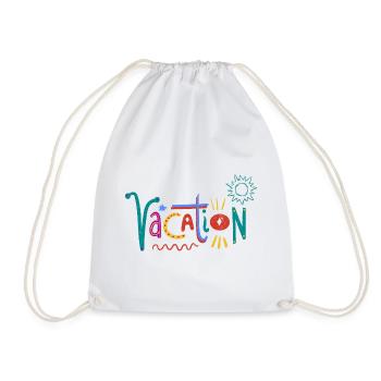 Art coloré de la Saint-Valentin avec des motifs de cœur - Sac de sport léger - blanc - Devant
