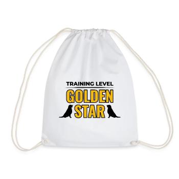 Ausbildungsstufe Golden Star Golden Retriever - Turnbeutel - Weiß - Vorne