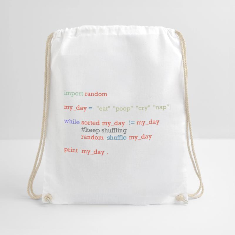Drôle de code python sur la vie quotidienne, bébé Sac de sport léger