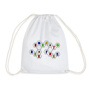 born_to_bee_free - Sac de sport léger - blanc - Devant