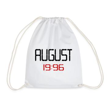 August 1996 - 30. Geburtstag - Turnbeutel - Weiß - Vorne