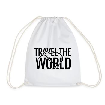 Silhouette des oiseaux kiwi : Voyager dans le monde – Minimaliste - Sac de sport léger - blanc - Devant
