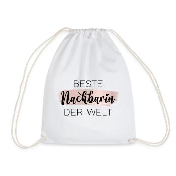 Beste Nachbarin der Welt - Turnbeutel - Weiß - Vorne