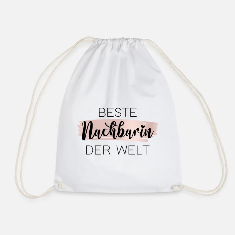 Beste Nachbarin der Welt - Turnbeutel - Weiß