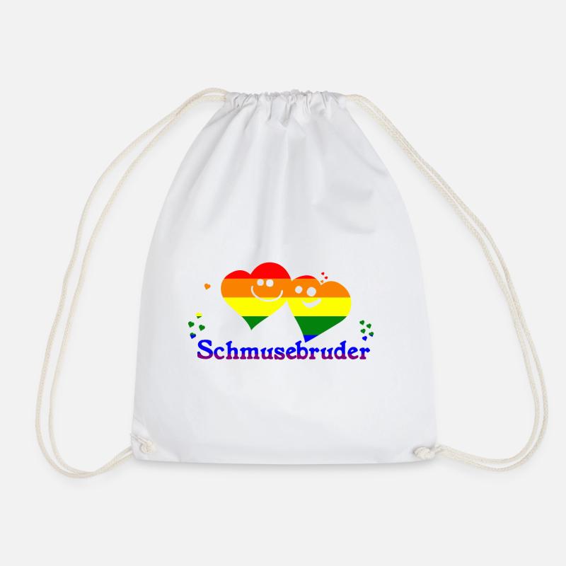 Schmusebruder - Turnbeutel - Weiß
