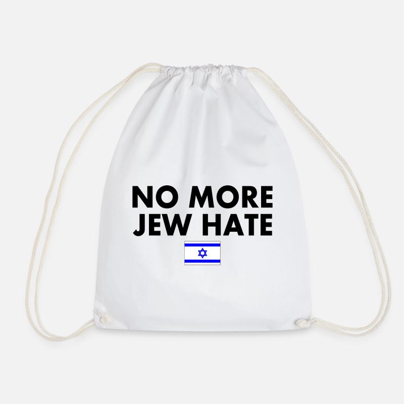 No more jew hate - Turnbeutel - Weiß