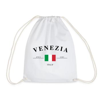 Venezia Italien Koordinaten Urlaub Reise Souvenir - Turnbeutel - Weiß - Vorne