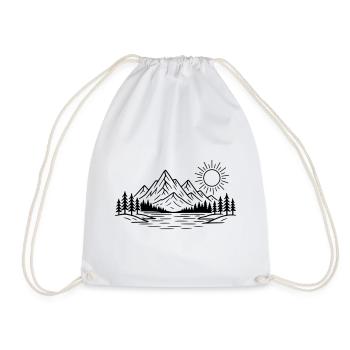 Forêt naturelle des montagnes - Sac de sport léger - blanc - Devant