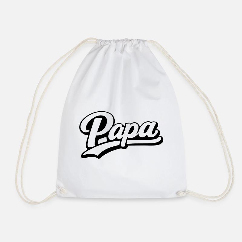 Dad - Drawstring Bag - white