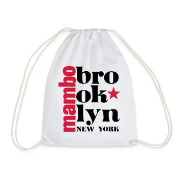 Mambo brooklyn NY - Salsa Dance Shirt - Turnbeutel - Weiß - Vorne