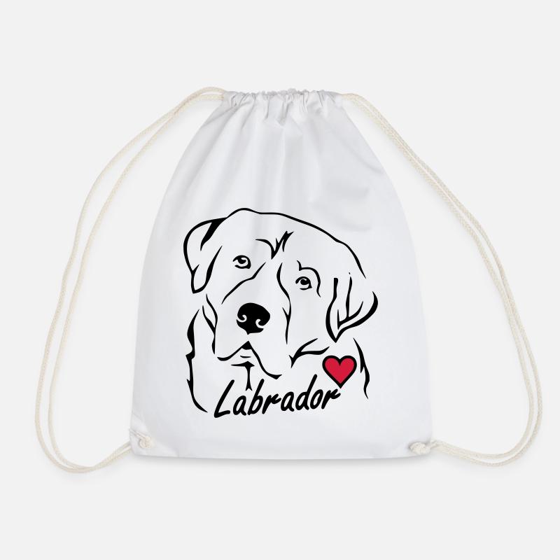 Labrador ❤ - Turnbeutel - Weiß