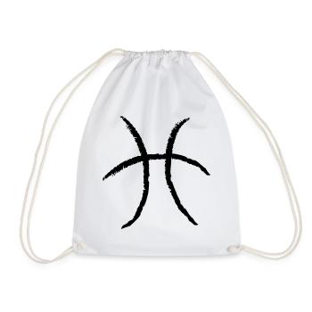 Poissons du zodiaque - Poissons - Sac de sport léger - blanc - Devant