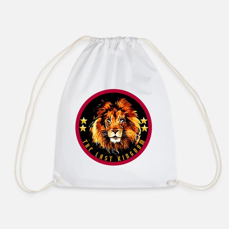 The Last Kingdom - Lion - Drawstring Bag - white