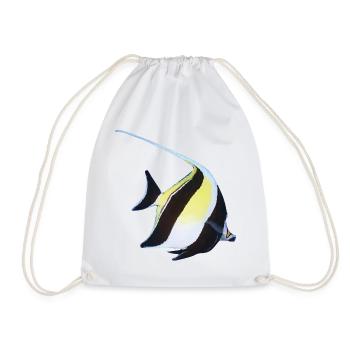 Halterfisch Meerestier Doktorfisch Ozean Geschenk - Turnbeutel - Weiß - Vorne