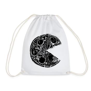 Pizza Partnershirt Slice Valentines Day pour le noir - Sac de sport léger - blanc - Devant