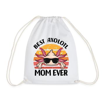 Axolotl - Drawstring Bag - white - Front