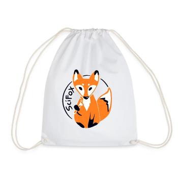 SciFox Logo - Turnbeutel - Weiß - Vorne
