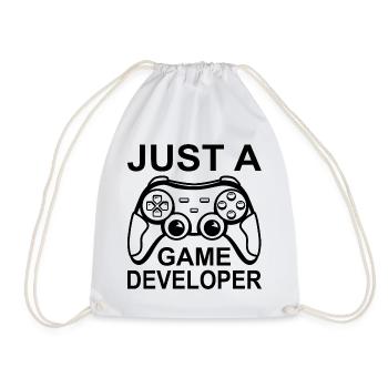 Only one game developer - Drawstring Bag - white - Front