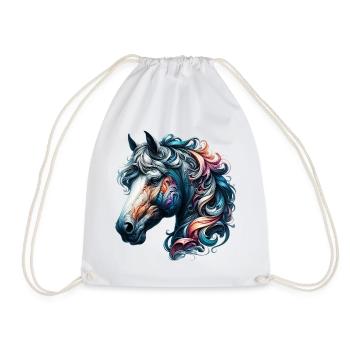 Cheval - Sac de sport léger - blanc - Devant