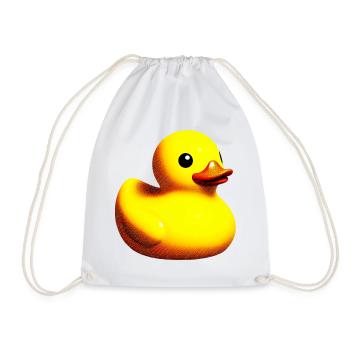 Ente Ente Ente Ente Ente - Turnbeutel - Weiß - Vorne