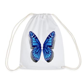 Ailes de papillon monarque - Sac de sport léger - blanc - Devant