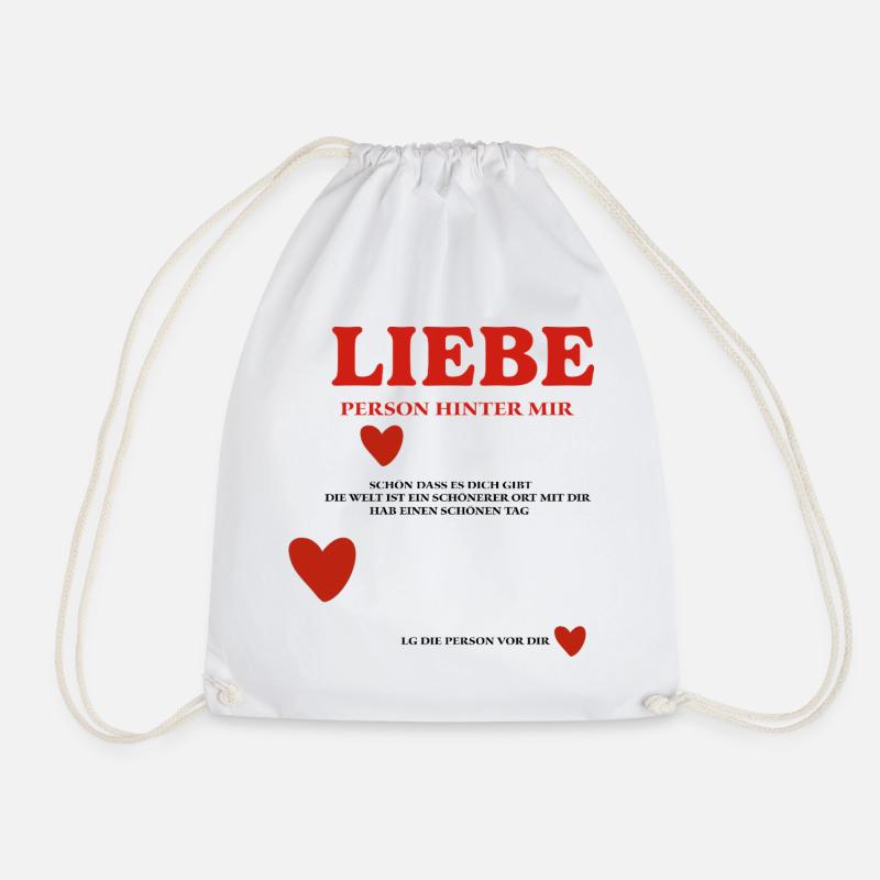 LIEBE Person Hinter mir - Turnbeutel - Weiß
