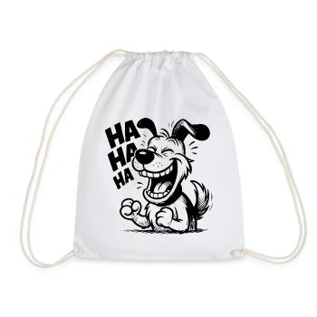Funny Christmas gift for dog lovers - Drawstring Bag - white - Front