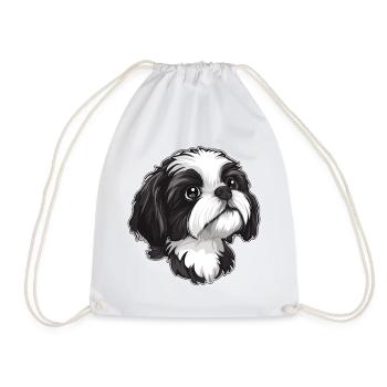 Shih Tzu - Turnbeutel - Weiß - Vorne