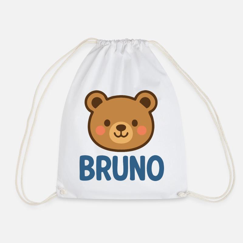 Bruno - Drawstring Bag - white