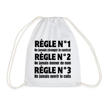 Postman, carrier, delivery person - Drawstring Bag - white - Front