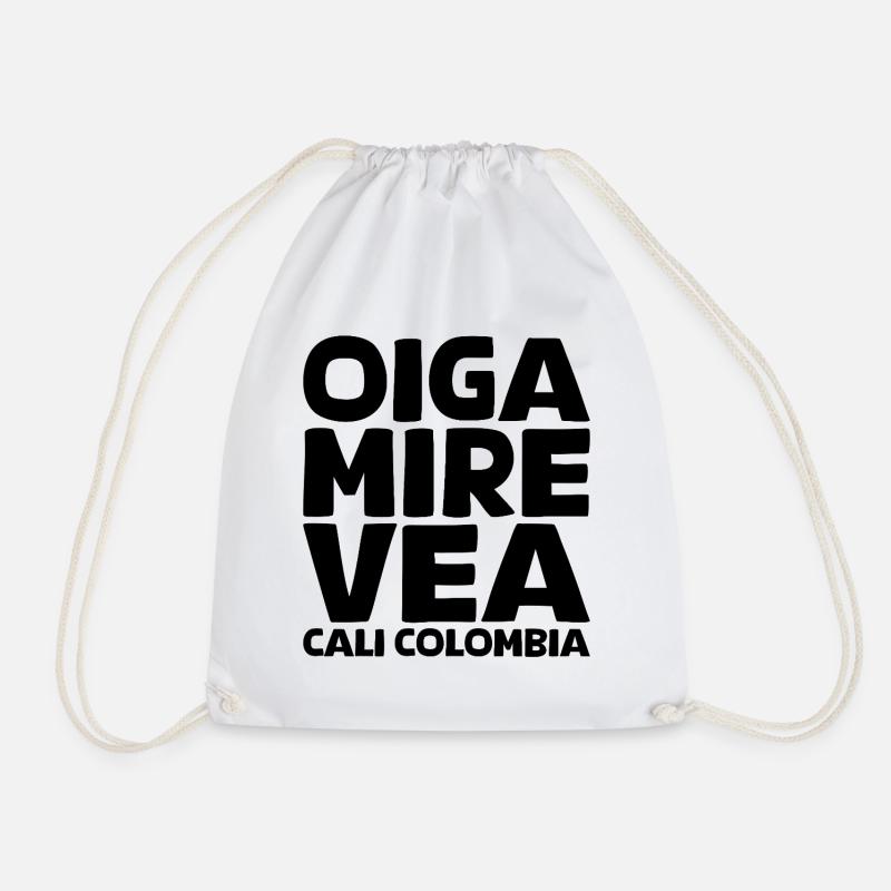 Oiga, Mire, Vea - Turnbeutel - Weiß