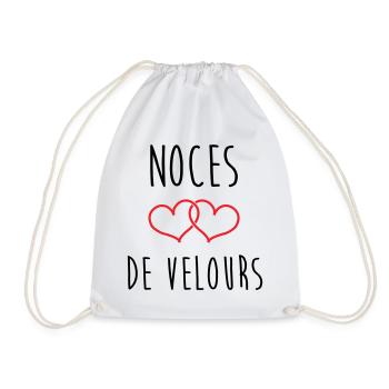 Velvet Wedding 29 Years - Drawstring Bag - white - Front