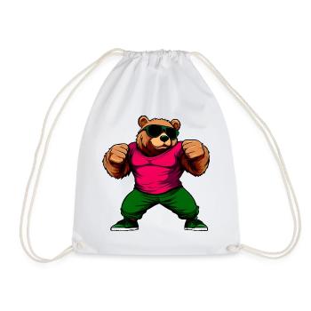 Bears Fitness - Drawstring Bag - white - Front