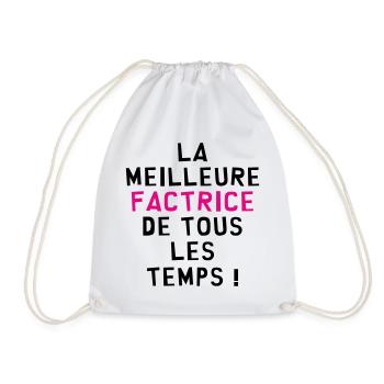 Meilleure factrice de tous les temps humour - Sac de sport léger - blanc - Devant