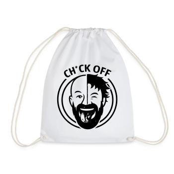 Funny Shirt Beard Graphic Tee Gift for Men fashion - Drawstring Bag - white - Front