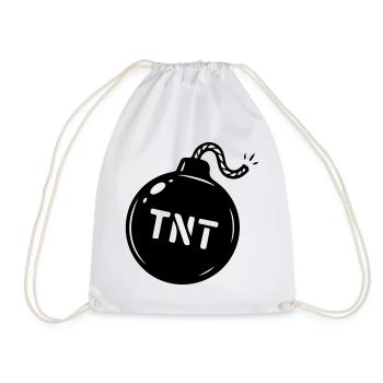 Symbole TNT de la bombe - Sac de sport léger - blanc - Devant