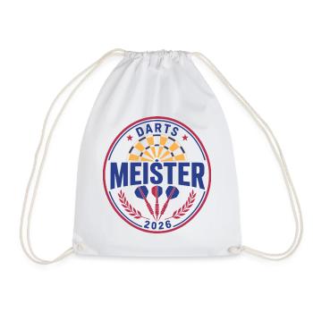 Darts Champion 2026, Winner Shirt, Hoodie, Cap, Bag - Drawstring Bag - white - Front