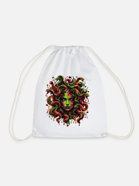 Neon-Gorgon - Turnbeutel - Weiß