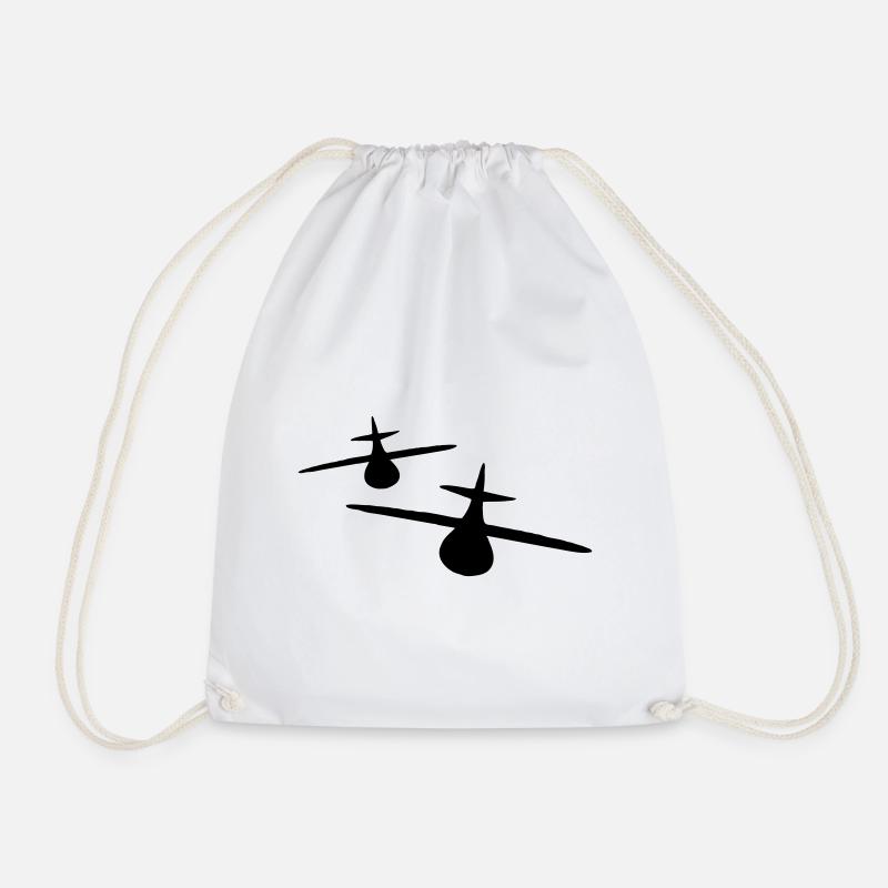 Deux avions - Sac de sport léger - blanc